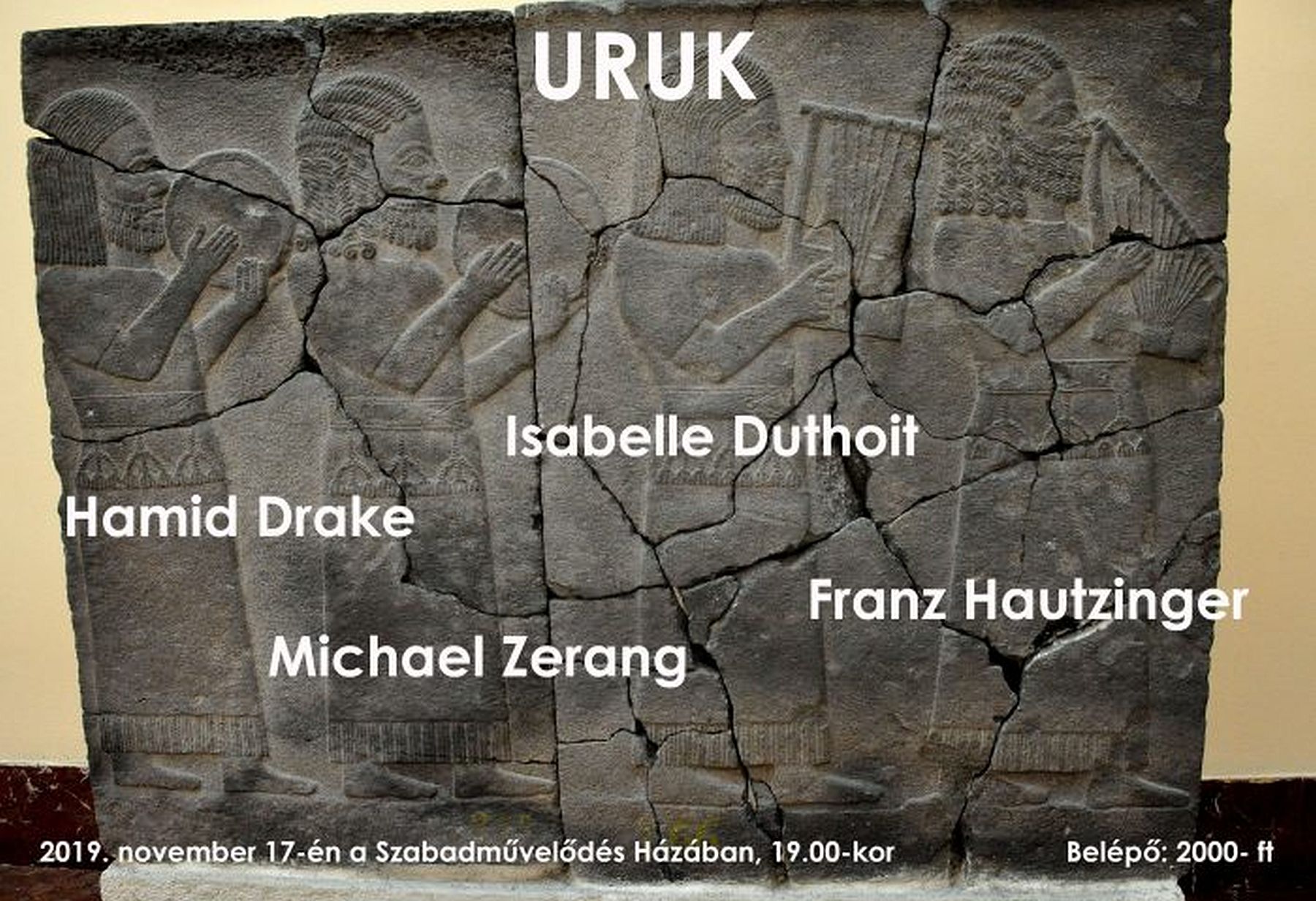 Az In Situ Art Society URUK című koncertjét hallgathatják meg az érdeklődők vasárnap